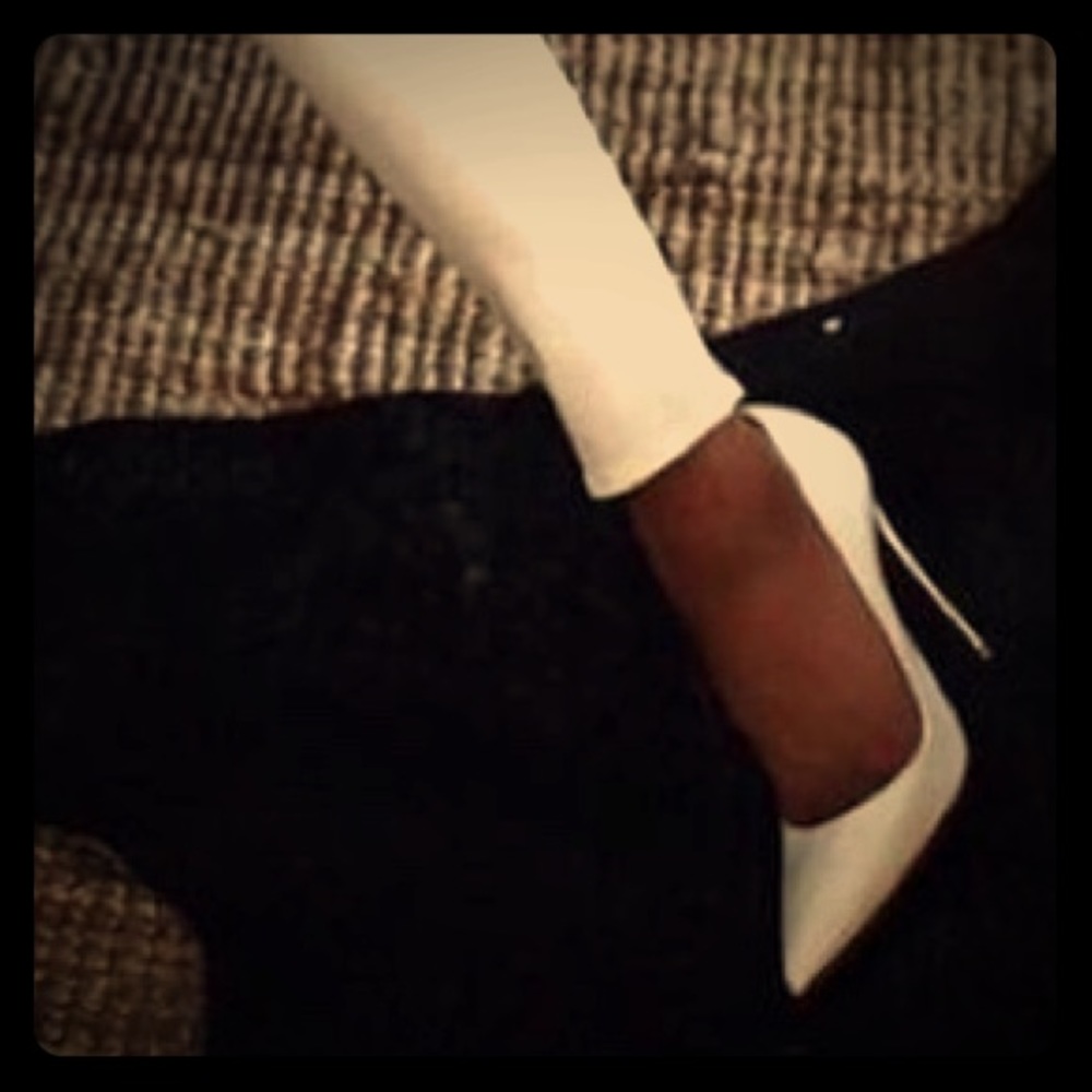 [not for sale] Topshop white pumps